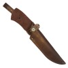 Кожаные ножны для ножа традиционного типа с длиной клинка 17 см (шоколад)