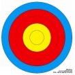 Мишень лучная FITA 80см, бумага 85 гр.