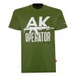 Футболка с принтом АК operator Gen2 мужская, олива, размер XXL
