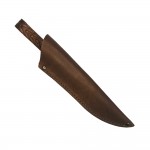 Кожаные ножны погружные для ножа с длиной клинка 17 см (шоколад)