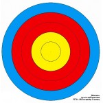 Мишень лучная FITA 80см, бумага 85 гр.