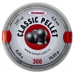 Пули Люман Classic Pellet 4.5 мм (300 шт, 0.65 грамм)