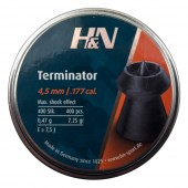 Пули для пневматики H&N Terminator 4,5мм 0,47гр. (400 шт) 