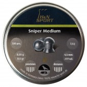 Пули для пневматики H&N Sniper Medium 4,5мм 0,55гр. (500 шт) 