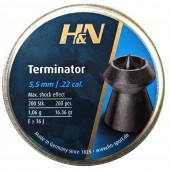 Пули для пневматики H&N Terminator 5,5мм 1,06гр. (200 шт) 