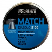 Пули для пневматики JSB Match Diabolo S100 4,49мм 0,535г (500шт)