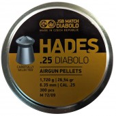 Пули для пневматики JSB HADES Diabolo 6,35мм 1,72г (300шт)