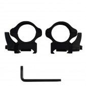 Кольца 25,4 мм Patriot BH-RS46, быстросъемные на Weaver (флажковые, стальные, низкие)