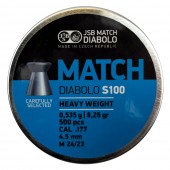 Пули для пневматики JSB Match Diabolo S100 4,5мм 0,535г (500шт)