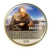 Пули Borner Match 4,5 мм 0.58 г 250 шт