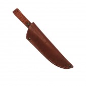 Кожаные ножны погружные для ножа с длиной клинка 12 см (коньяк)