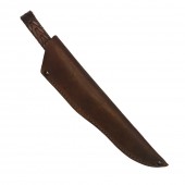 Кожаные ножны для ножа финского типа с длиной клинка 17 см (шоколад)