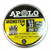 Пули для пневматики APOLO Monster 5,5 мм 1,6гр (200 шт)