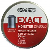 Пули для пневматики JSB Exact Monster Diabolo 4,5мм 0,87гр. (400шт) 