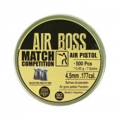 Пули для пневматики Apolo Boss Air Match Pistol 4,5мм 0,45гр 500шт
