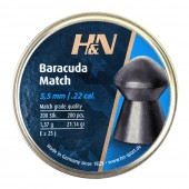 Пули для пневматики H&N Baracuda Match 5,51мм 1,37гр. (200 шт)
