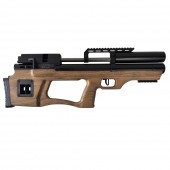 Пневматическая винтовка Krugergun Снайпер 5.5 мм Буллпап (300 мм, резервуар 380, прямоток, штатный взвод, регулируемый тыльник, дерево)