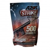 Шарики для страйкбола Azot Strike Tracers 6 мм 0,32 г (0.5 кг, зеленый)