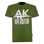 Футболка с принтом АК operator Gen2 мужская, олива, размер XXL