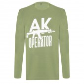 Лонгслив с принтом АК Operator Gen2, хаки, размер XL