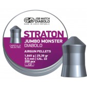 Пули для пневматики JSB Jumbo Monster Straton 5,5мм 1,645г (200шт) 