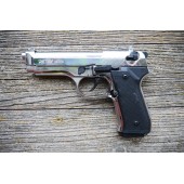 Пистолет охолощенный Retay MOD92 (Beretta 92) Хром(никель), кал. 9мм P.A.K