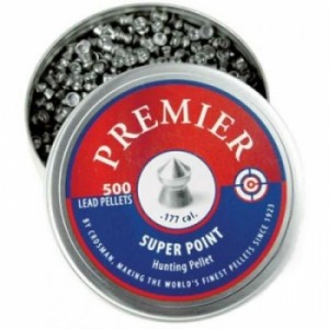 Пули для  пневматики  Crosman Premier Super Point, 4, 5 мм. 0, 51гр ( 500 шт.)