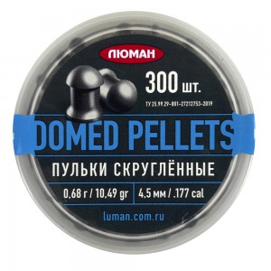 Пули Люман Domed Pellets 4, 5мм 0, 68г (300шт)