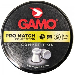Пули для пневматики GAMO Pro Match 4, 5мм 0, 49гр (250 шт)