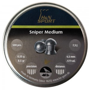 Пули для пневматики H&N Sniper Medium 4, 5мм 0, 55гр. (500 шт)