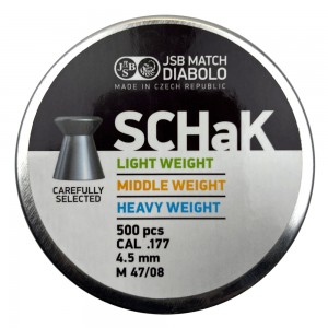 Пули для пневматики JSB SCHaK Heavy 4, 5мм 0, 535гр (500шт)