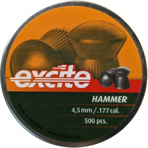 Пули для пневматики H&N Excite Hammer 4, 5мм 0, 51гр. (500 шт)