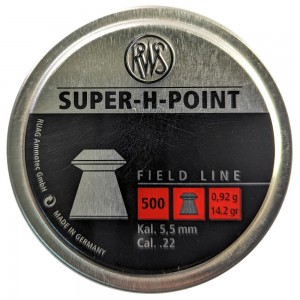 Пули для пневматики RWS Super-H-Point 5, 5мм 0, 92гр (500шт)