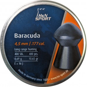 Пули для пневматики H&N Baracuda 4, 5мм 0, 69гр. (400 шт)