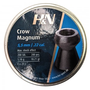 Пули для пневматики H&N Crow Magnum 5, 5мм 1, 18гр. (200 шт)