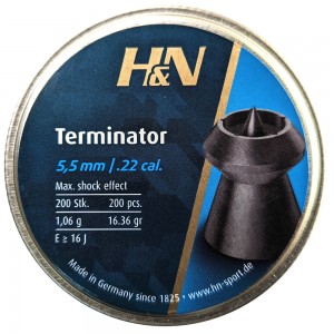 Пули для пневматики H&N Terminator 5, 5мм 1, 06гр. (200 шт)