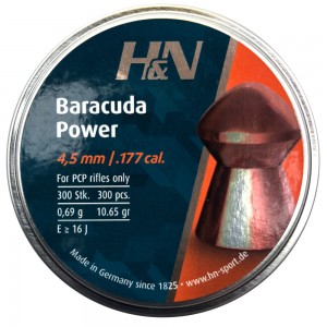 Пули для пневматики H&N Baracuda Power 4, 5мм 0, 69гр. (300шт)