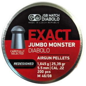 Пули для пневматики JSB Exact Jumbo Monster Diabolo Redesigned 5, 52мм 1, 645г (200шт)