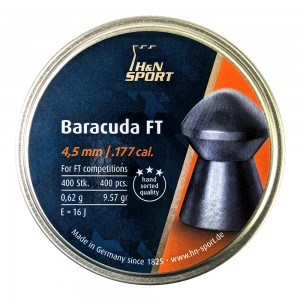 Пули для пневматики H&N Baracuda FT кал. 4, 5мм 0, 62г (400 шт)
