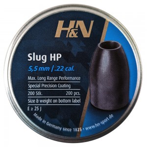 Пули для пневматики H&N Baracuda Slug HP кал. 5, 53мм 1, 36г (200 шт)