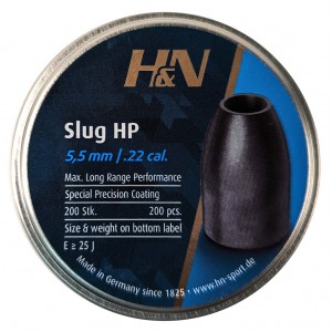 Пули для пневматики H&N Baracuda Slug HP кал. 5, 53мм 1, 62г (200 шт)