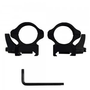 Кольца 25,4 мм Patriot BH-RS46, быстросъемные на Weaver (флажковые, стальные, низкие)