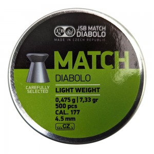 Пули для пневматики JSB Green Match Diabolo 4, 49мм 0, 475г (500шт)