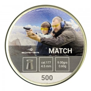 Пули Borner Match 4, 5 мм 0.60 г 500 шт