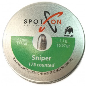 Пули SPOTON Sniper 4, 5мм 1.10g (175 шт)