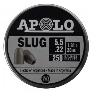 Пули для пневматики Apolo Slug 5, 5 мм 1, 8гр 250шт