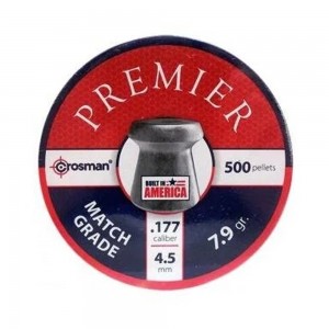 Пули для пневматики. Crosman Premier Grade Match 4, 5 мм.7, 9гран 500шт