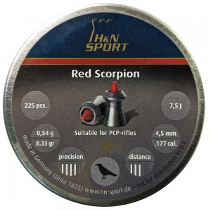 Пули для пневматики H&N Red Scorpion 4, 5мм 0, 54гр. (225 шт)