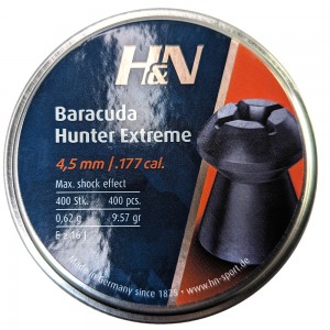 Пули для пневматики H&N Baracuda Hunter Extreme 4, 5мм 0, 62гр. (400 шт)