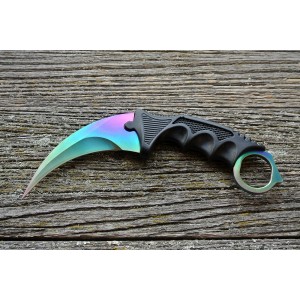Тактический нож выживания в пластиковых ножнах (цветной)